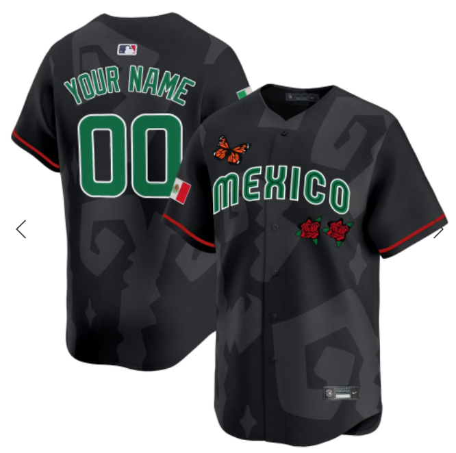 2025 Mexican Heritage x Sentrock  black Vapor Premier Limited Custom Jersey->customized mlb jersey->Custom Jersey